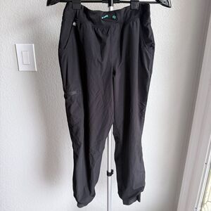 Figs Technical Collection Women's Black Jogger Scrub Pants Nursing Doctor Sze M